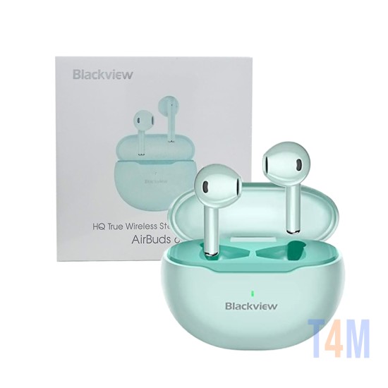 Auriculares True Sem Fio Blackview Airbuds 6 Bluetooth 5,3 Verde Enevoado
